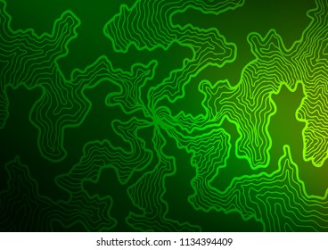 Light Green vector pattern with lava shapes. Shining crooked illustration in marble style. Pattern for your business design.