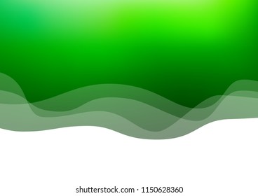 Light Green vector pattern with lava shapes. A completely new color illustration in marble style. The best blurred design for your business.