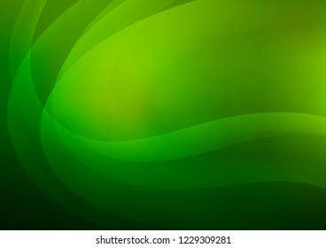 Light Green vector pattern with lava shapes. A sample with blurred bubble shapes. A new texture for your  ad, booklets, leaflets.