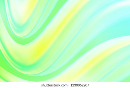 Light Green vector pattern with lava shapes. An elegant bright illustration with gradient. A completely new template for your business design.