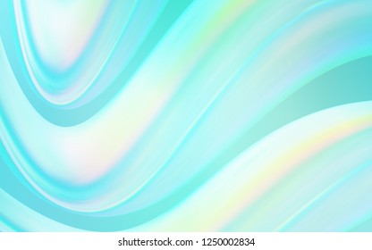 Light Green vector pattern with lava shapes. Blurred geometric sample with gradient bubbles.  New composition for your brand book.