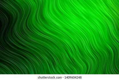 Light Green vector pattern with lava shapes. A completely new color illustration in marble style. Brand new design for your ads, poster, banner.
