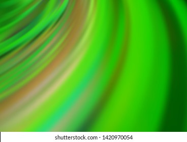 Light Green vector pattern with lava shapes. A completely new color illustration in marble style. Marble design for your web site.