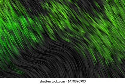 Light Green vector pattern with lava shapes. Colorful illustration in abstract marble style with gradient. The template for cell phone backgrounds.