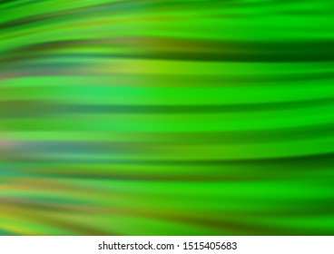 Light Green vector pattern with lava shapes. Blurred geometric sample with gradient bubbles.  The elegant pattern for brand book.