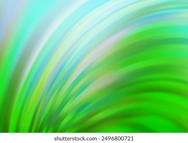 Light Green vector pattern with lava shapes. Shining crooked illustration in marble style. Textured wave pattern for backgrounds.