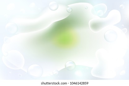 Light Green vector pattern with lines, ovals. Brand-new colored illustration in memphis style with gradient. Memphis style for your business design.