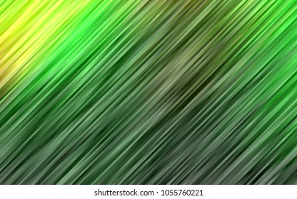 Light Green vector pattern with lines, ovals. Creative geometric illustration in marble style with gradient. The best blurred design for your business.