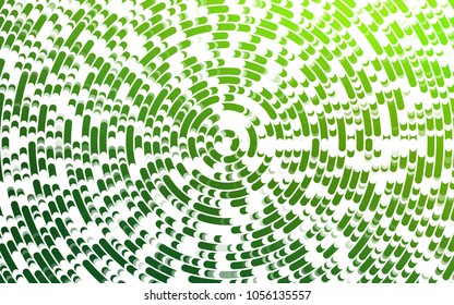 Light Green vector pattern with lines, ovals. An elegant bright illustration with gradient. The template for cell phone backgrounds.