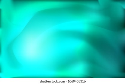 Light Green vector pattern with lines, ovals. Geometric illustration in marble style with gradient.  New composition for your brand book.