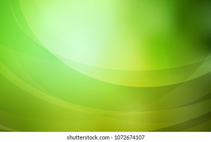 Light Green vector pattern with lines, ovals. Brand-new colored illustration in marble style with gradient. A new texture for your  ad, booklets, leaflets.