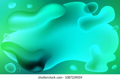 Light Green vector pattern with lines, ovals. An elegant bright illustration with gradient. A completely new memphis design for your business.
