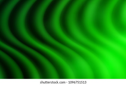 Light Green vector pattern with lines, ovals. A sample with blurred bubble shapes. The template for cell phone backgrounds.
