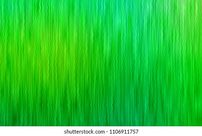 Light Green vector pattern with lines, ovals. Blurred geometric sample with gradient bubbles.  A completely new template for your business design.