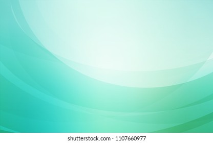 Light Green vector pattern with lines, ovals. Glitter abstract illustration with wry lines. Marble style for your business design.