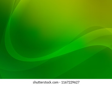 Light Green vector pattern with lines, ovals. Geometric illustration in marble style with gradient.  Marble design for your web site.