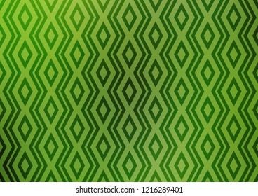Light Green vector pattern with lines, rectangles. Shining colorful illustration with lines, rectangles. Pattern for business booklets, leaflets.