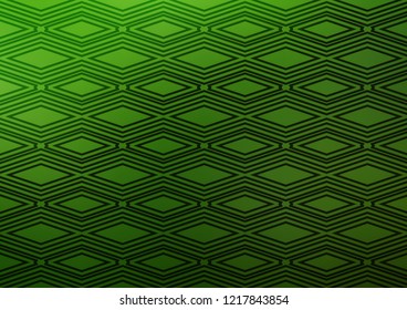Light Green vector pattern with lines, rectangles. Colorful lines, squares on abstract background with gradient. Pattern for business booklets, leaflets.