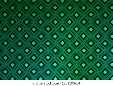 Light Green vector pattern with lines, rectangles. Modern geometric abstract illustration with lines, squares. Pattern for ads, posters, banners.