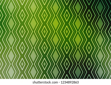 Light Green vector pattern with lines, rectangles. Colorful lines, squares on abstract background with gradient. Pattern for websites, landing pages.