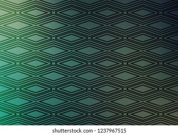 Light Green vector pattern with lines, rectangles. Shining colorful illustration with lines, rectangles. Pattern for business booklets, leaflets.