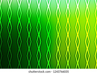 Light Green vector pattern with lines, rectangles. Colorful decorative design in simple style with lines, rhombuses. Pattern for business booklets, leaflets.