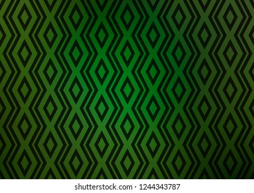 Light Green vector pattern with lines, rectangles. Colorful illustration with lines, cubes on abstract template. Pattern for ads, posters, banners.