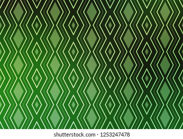 Light Green vector pattern with lines, rectangles. Colorful illustration with lines, cubes on abstract template. Pattern for business booklets, leaflets.