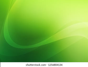 Light Green vector pattern with lines, ovals. Creative illustration in halftone marble style with gradient. Marble design for your web site.