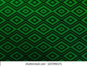 Light Green vector pattern with lines, rectangles. Modern geometric abstract illustration with lines, squares. Pattern for business booklets, leaflets.