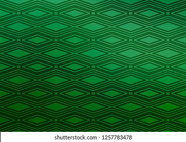 Light Green vector pattern with lines, rectangles. Colorful illustration with lines, cubes on abstract template. Backdrop for TV commercials.