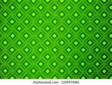 Light Green vector pattern with lines, rectangles. Colorful decorative design in simple style with lines, rhombuses. Best design for your ad, poster, banner.