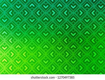 Light Green vector pattern with lines, rectangles. Shining colorful illustration with lines, rectangles. Backdrop for TV commercials.