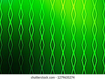 Light Green vector pattern with lines, rectangles. Glitter abstract illustration with colorful lines, rhombuses. Pattern for websites, landing pages.