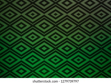 Light Green vector pattern with lines, rectangles. Colorful illustration with lines, cubes on abstract template. Smart design for your business advert.
