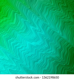Light Green vector pattern with lines. Abstract illustration with bandy gradient lines. Template for your UI design.