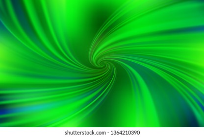 Light Green vector pattern with lines. A shining illustration, which consists of curved lines. Abstract style for your business design.