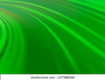 Light Green vector pattern with lines, ovals. Shining crooked illustration in marble style. Marble design for your web site.