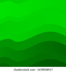 Light Green vector pattern with lines. Colorful abstract illustration with gradient curves. Pattern for ads, commercials.