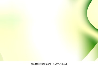 Light Green vector pattern with lines, ovals. Shining illustration, which consist of blurred lines, circles. The best blurred design for your business.