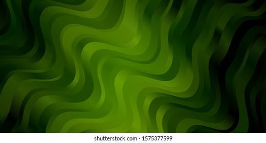 Light Green vector pattern with lines. Bright sample with colorful bent lines, shapes. Pattern for websites, landing pages.