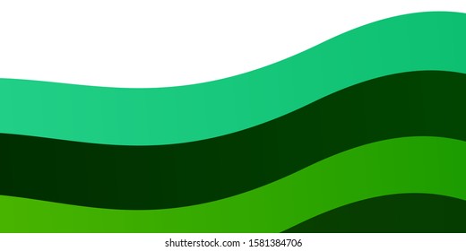 Light Green vector pattern with lines. Colorful illustration in circular style with lines. Pattern for websites, landing pages.