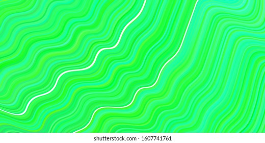 Light Green vector pattern with lines. A completely new colorful illustration in simple style. Colorful wave pattern for your design.