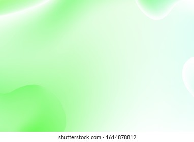 Light Green vector pattern with lines, ovals. An elegant bright illustration with gradient. The template for cell phone backgrounds.