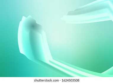 Light Green vector pattern with lines. Colorful illustration in abstract style with gradient. The best colorful design for your business.