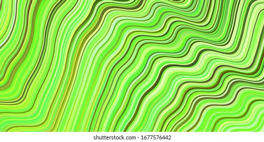 Light Green vector pattern with lines. A completely new colorful illustration in simple style. Colorful wave pattern for your design.