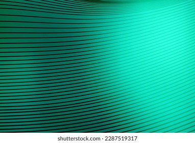Light Green vector pattern with lines. Colorful abstract illustration with gradient lines. New composition for your brand book.