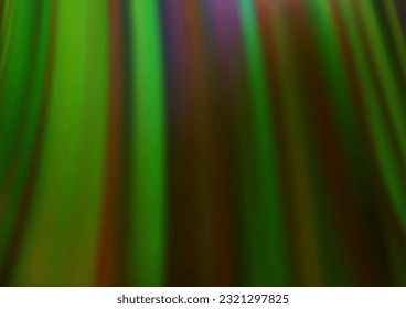 Light Green vector pattern with lines, ovals. Glitter abstract illustration with wry lines. A completely new marble design for your business.