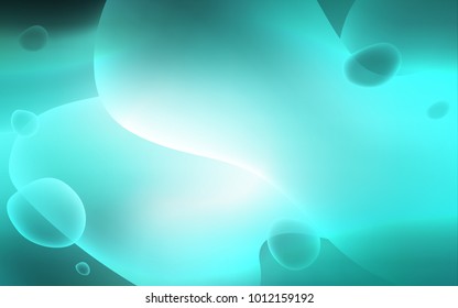 Light Green vector pattern with liquid shapes. A completely new color illustration in memphis style. Pattern for your business design.