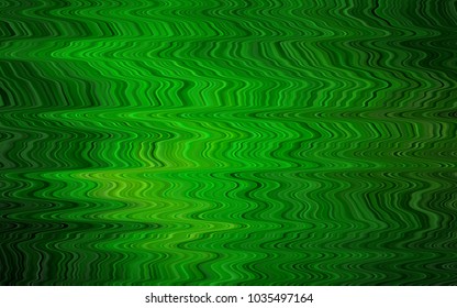 Light Green vector pattern with liquid shapes. Geometric illustration in marble style with gradient.  A completely new template for your business design.